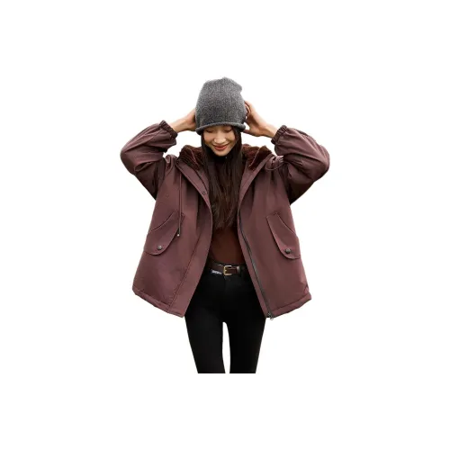 Mo Han Yi Mei Укороченное пальто женское