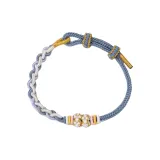 Браслет-шнурок "Good Luck" - Морская соль, синий цвет