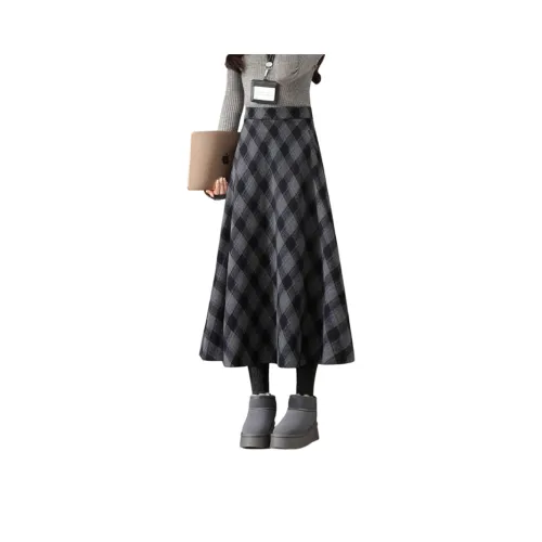 FAVMARTHA Повседневная длинная юбка для женщин