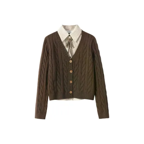 ONENINE34PM Кофе [Премиум] Женские Трикотаж