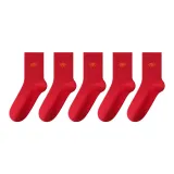 Красные носки, 5 пар, процветание