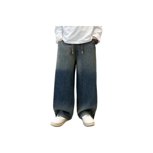 KAERFEITE Синие школьные джинсы