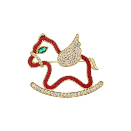 WEST ISLAND Сплав Синтетический кубический цирконий Броши Унисекс