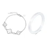 Четырехлистный клевер, одежда, наборы [серебристо-белый]