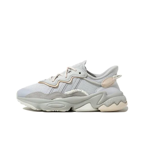 Adidas Originals Ozweego Шок Абсорберы Противоскользящие Устойчивые к Износу Низкий Топ Повседневный Женский Серый Белый