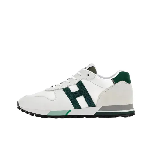HOGAN H383 Низкий Топ Повседневная Обувь Мужская Белый Серый