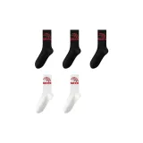 [5 пар] Черный + Черный + Черный + Белый + Белый