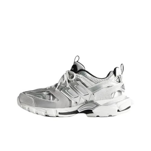 Balenciaga Track Low Top Толстая подошва Кроссовки Мужские Белые