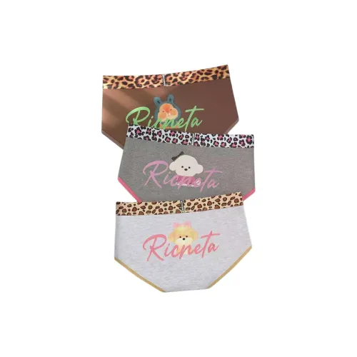 HUADIANPINSE Желтый Кролик Желтый Кошка White Dog 100% хлопок Треугольник Женские Трусики-бикини