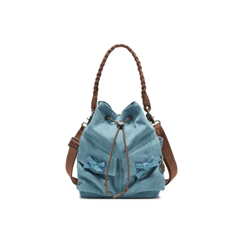 Champion Ткань Сумка Unisex Light Деним Синий Черный