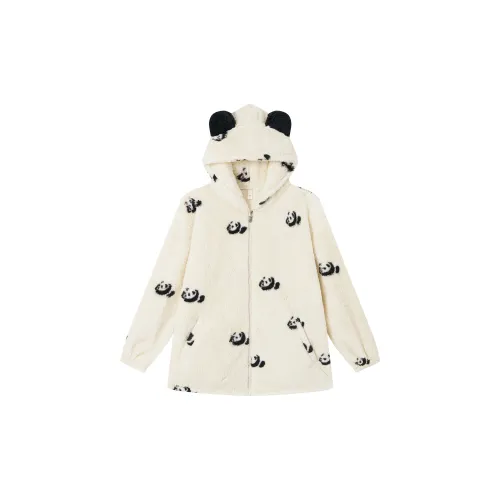 Lanza 034 С принтом Медведь Кошка Молния Женские Пижамные комплекты