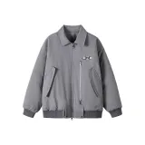 Серый [Съемный бренд, брошь]