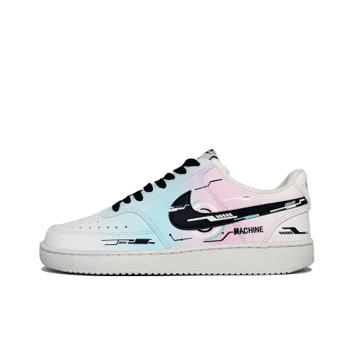 Nike Court Vision 1 Star Era Устойчивые к истиранию Низкие Скейтборд Кроссовки Мужские Синие Розовые