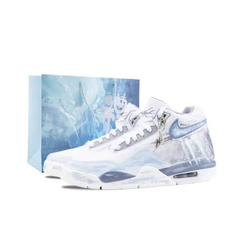 Nike Flight Legacy Ice Blade Устойчивые к истиранию Винтажные Баскетбольные Кроссовки Мужские Белый Синий