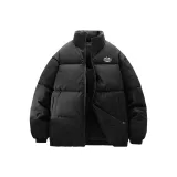 Чёрный, воротник-стойка, городской, минималистичный