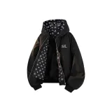 Чёрный [С принтом по всей поверхности, жаккард, подкладка]