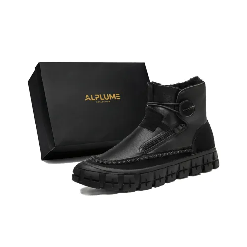 ALPLUME Сноубутсы Черный Шерсть Утолщенный Мужской