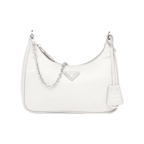 PRADA RE Edition Нейлон Подмышечный Сумка на плечо Женская Белая