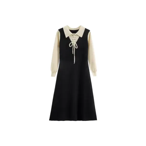 SYEEE WITH U Длинное платье с длинными рукавами женское