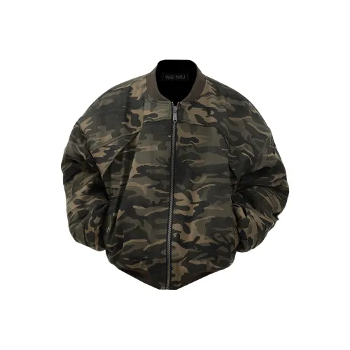 WEINIU Зеленый Унисекс Пуховики