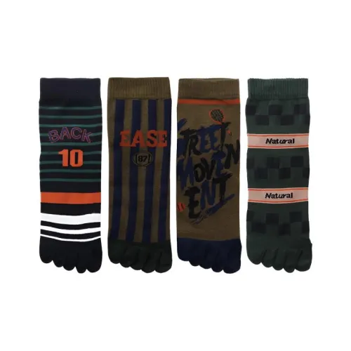 VIM TREE 4 Pack Assorted Unisex MID Shin Socks Вим ТРЕЙ 4 Пачка Ассорти Унисекс МИД Носки до икры