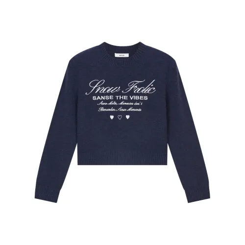 SANSE Темно-синий женский трикотаж