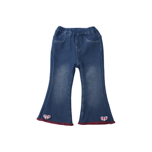 SHIBU Сяояогвай Da BEI Сердце С флисовой подкладкой Джинсы Синий KIDS Джинсы