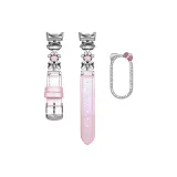 Серебристо-розовый кошка кожа + котенок серебряный ромб оболочка