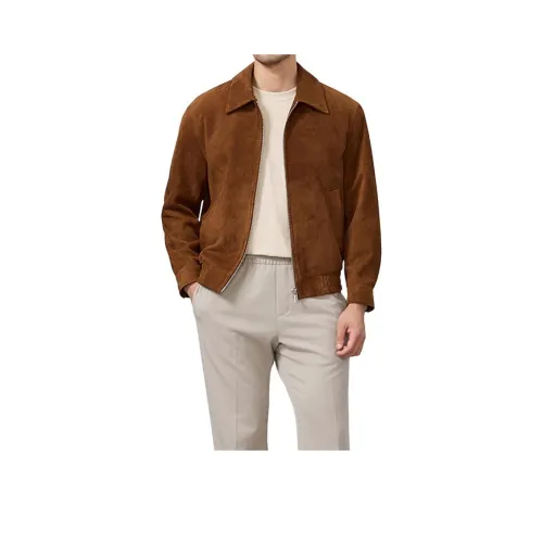 FRANBERG Кофе Мужские Кожаные Куртки