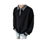 Черный, трикотажная ткань, топ