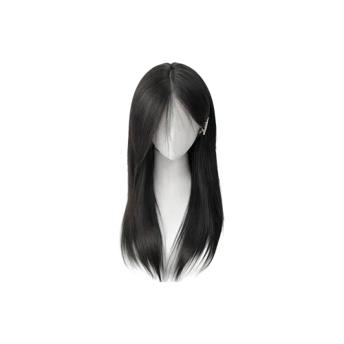 YUNQING Длинный Набор Прямых Волос Перук Естественный Мокко 55 см Смешанный Шелк Длинные Прямые Волосы