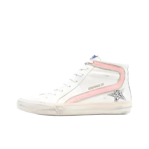 Golden Goose Slide High Топ Скейтборд Кроссовки Женские Белые