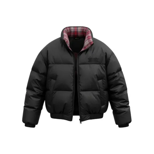 STGX Черный Красный Клетка Женская Пуховая Куртка