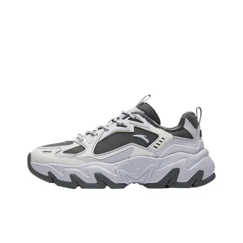 Anta Сланец Амортизация Износостойкий Низкий Топ Толстая Подошва Кроссовки Женские