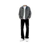 Чёрный Серый [Утолщённый и с флисовой подкладкой, термический]