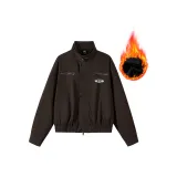 Кофейный MY8475 [Утеплённый/Съемный Бренд Брошь]