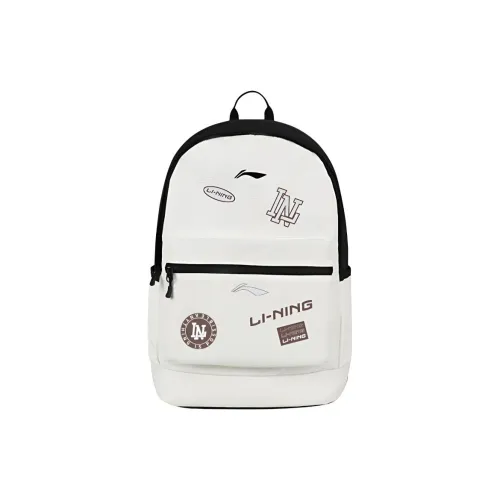 LINING YOUNG Полиэстер Рюкзак Стандартный Бежевый Черный