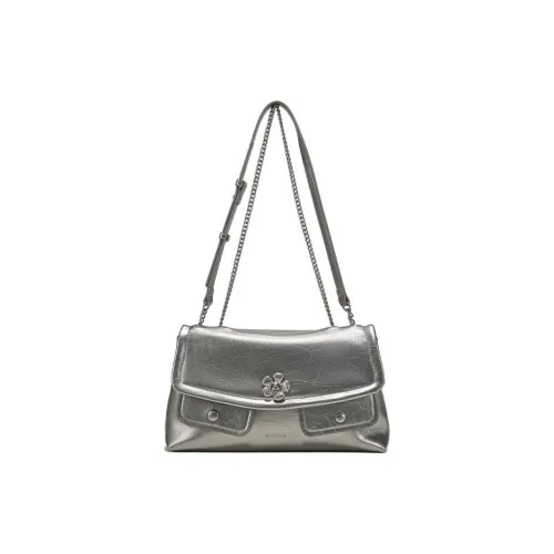 Simedin Сумка через плечо из коровьей кожи сумка на плечо женская экрю античное серебро глубокий черный