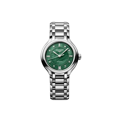 LONGINES Elegant Collection Автоматический Механический Механизм Женские Часы Зонт 34 мм Зеленый Циферблат