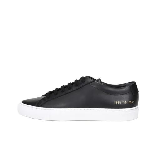 COMMON PROJECTS Низкий Топ Стильный Скейтбординг Мужской Черный