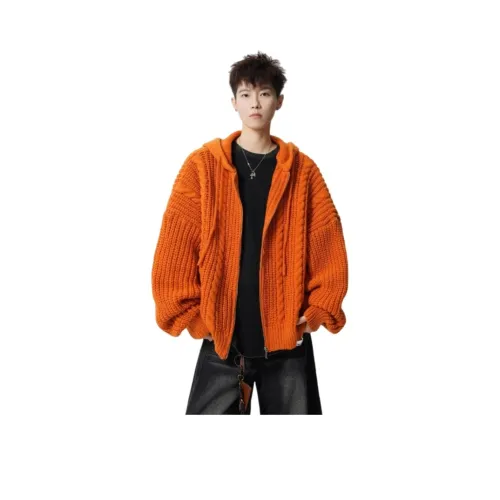 JIARONG Оранжевый Красный Унисекс Трикотаж