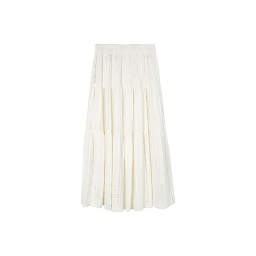 BETU Абрикос Женские Повседневные Длинные Юбки