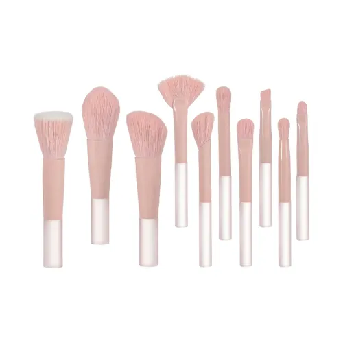 DAILUNSHA 10 шт Мини Набор кистей для макияжа Персиково-розовый