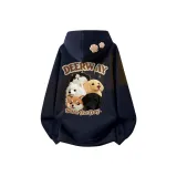 Тяжелый полиэстер-хлопок, темно-синий