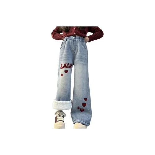 YUNPO Альпака Синий Школьный возраст Джинсы