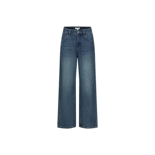 URBAN REVIVO Blue Women's Jeans URBAN REVIVO Синий Женские Джинсы