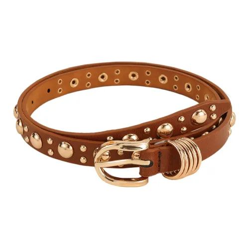 JEANSWEST ПУ (полиуретан) Искусственная кожа Ремни Унисекс 1,8 см