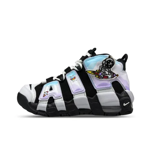 Nike Air More Uptempo Space Journey More Детские баскетбольные кроссовки Черный Белый Унисекс