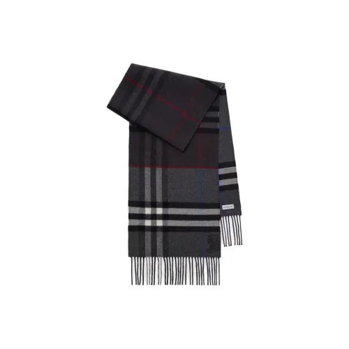 Burberry Кашемир Вязаные Шарфы Женские Malburg Серый Угольный Серый