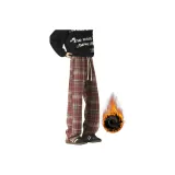 Красный клетчатый [утолщенный и с флисовой подкладкой улучшенный]